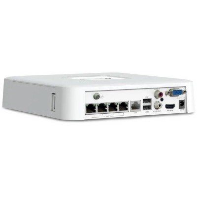 TP-Link VIGI NVR1104H-4P, 4 kanály, 80Mbps, H.265+, 1x SATA, max. 10 TB, 4x PoE+, 2x USB, VGA, HDMI, repro